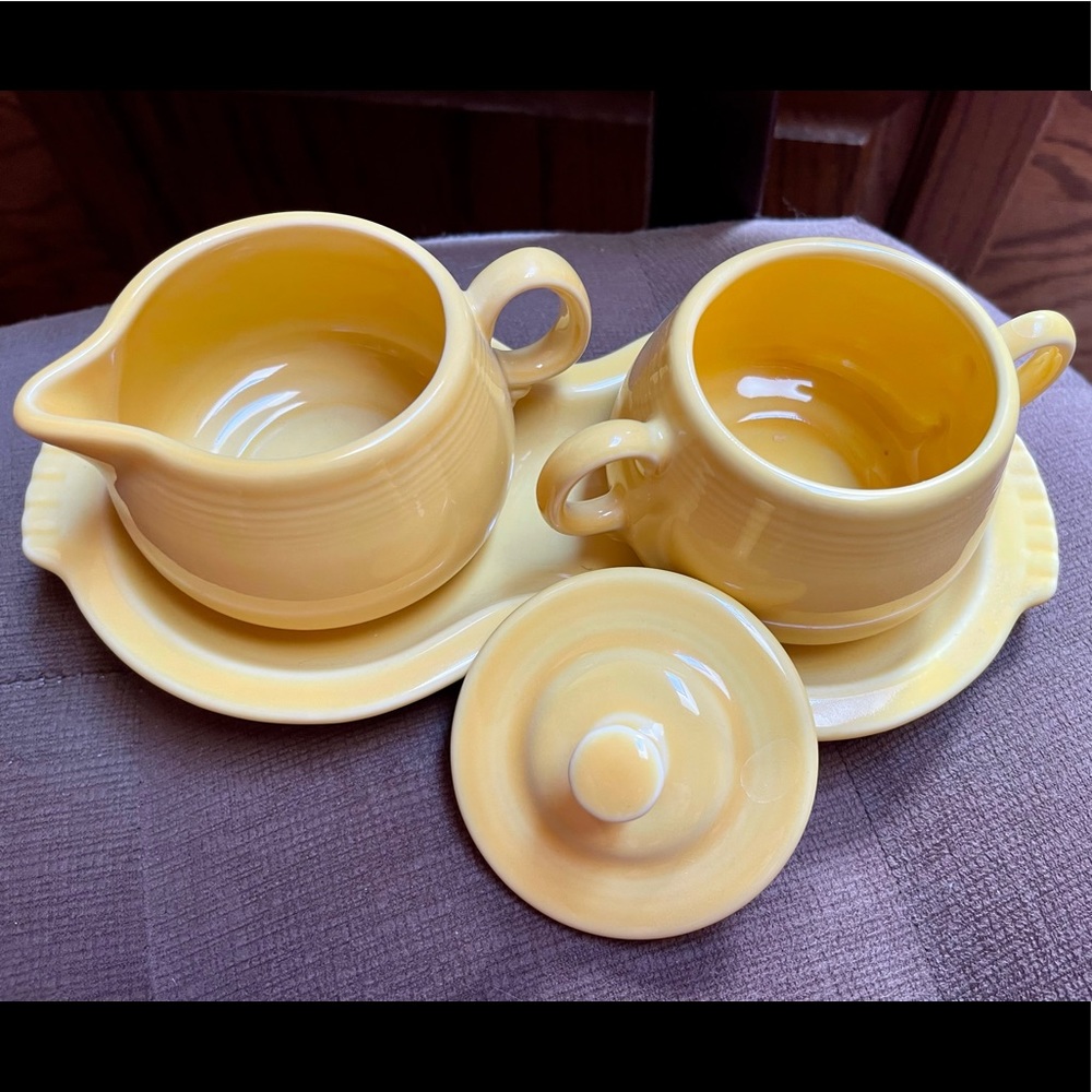 Fiesta Sugar and Cream Tray Set